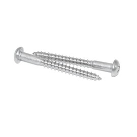 Wood Screws 6 x 90 Pack of 10 Stainless Steel A2 / V2A Half Round Wood Screws with Phillips Head PZ Pozidrive DIN 7996 Rust-Proof