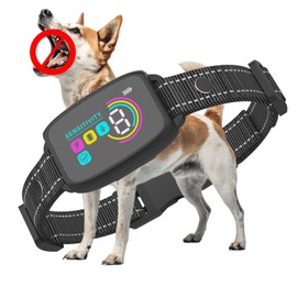Collar Antiladridos Perro, Collar de Entrenamiento para Perro Recargable, IP67 Impermeable, Con Pantalla y 8 Sensibilidades Ajustables, Collars Antiladridos para Perros Grandes, Medianos y Pequeños