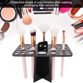 Brush Dryer, Black 26 Holes Air Drying Make Up Brush Drying Cosco Cosmetic Brush Holder Stand for Drying De Brochas De Maquillaje