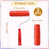 2 Pcs Texture Roller 7'' Drywall Texture Roller Decoration Textured
