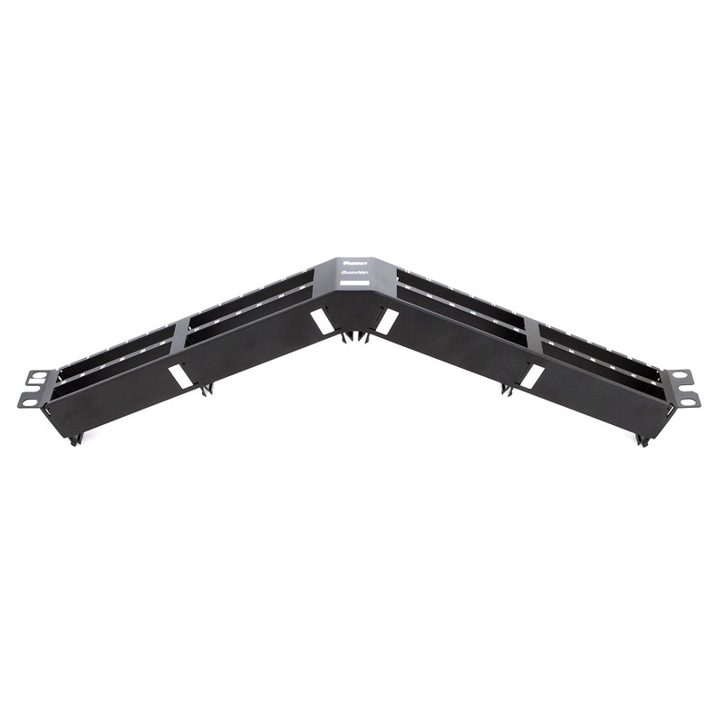 Panduit QAPP48HDBL Angled High-Density 48-Port Patch Panel