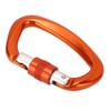 D Carabiner Clip Aluminum Alloy Auto Lock Heavy Duty D
