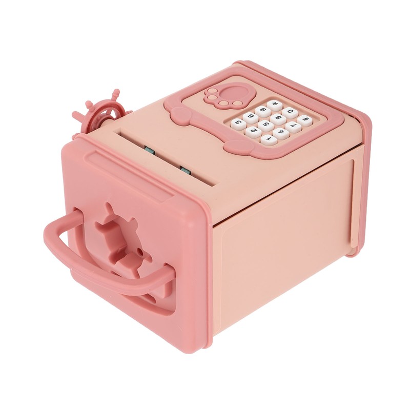 Automatic Money Scroll Bank Cartoon Multifunction 4 Digit Cipher Portable