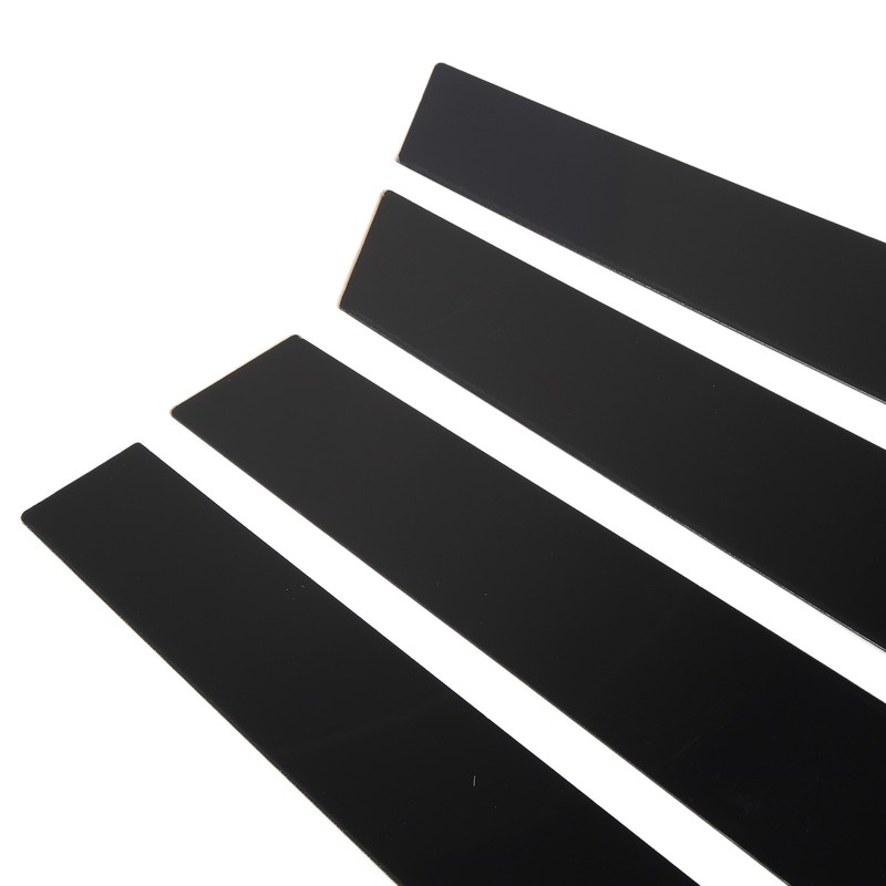 4pcs Window Pillar Post Trim Anti Scratch Glossy Black B