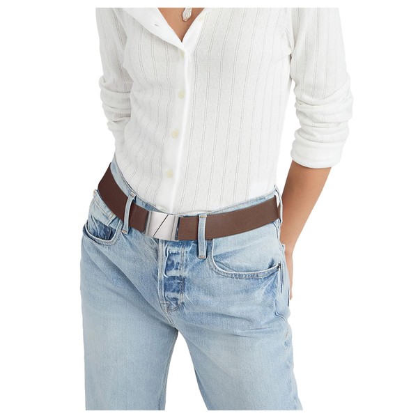 XZQTIVE No Show Women Invisible Elastic Belts Stretch Web Strap