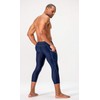 DEVOPS 2 Pack Men's 3/4 Compression Pants Athletic Leggings with
