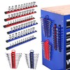 WORKPRO 8-Piece Magnetic Socket Organizer and Magnetic Wrench Organizer Set,