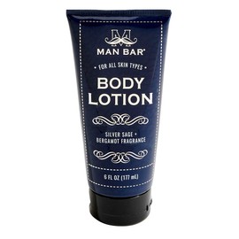 San Francisco Soap Company Man Bar Body Lotion - Silver Sage & Bergamot (6 oz) | Long Lasting | Created with the Man in Mind |
