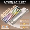 YUNZII IF68 Wireless Mechanical Keyboard (Beige,Candy Switch)