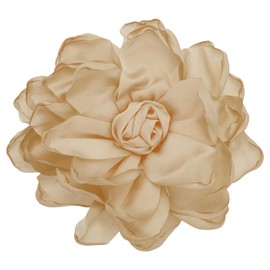 PATIKIL Rose Flower Hair Clips, Fabric Brooch Pins for Women Wedding Party Dance Dress Clothes Accessories Valentine's Day Gifts, Dark Khaki