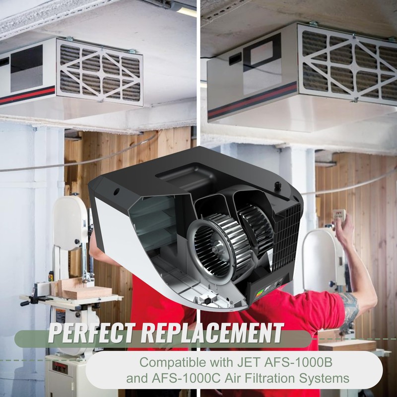 708732 24x12x1 Electrostatic Outer Air Filter Compatible with JET AFS-1000B
