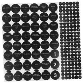 Operitacx 10sheets Spice Labels Stickers for Kitchen Canisters Easy Peel Stick for Jars for Organization and Home Storage