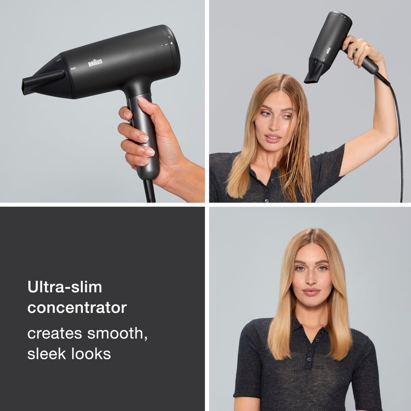 Braun Hair Dryer with Diffuser, Blow Dryer with Super-Ionic Technology