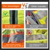 AYKRM black Heavy Woven High Vis Reflective work security construction