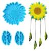 ROYALEAD 3 Pcs Sunflower Wind Chime Silicone Mold Set Creative