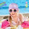 BTHRORO Girls Baseball Cap Kids Sunglasses, Purple Love Sun Hat