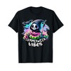 Retro Ghost Summerween Vibe Watermelon Ghost Summer Skeleton T-Shirt