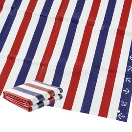 Asahi Koyo Leisure Sheet, Thick, For 2 - 3 People, 35.4 x 70.9 inches (90 x 180 cm), 1 Tatami Mat, Marine Border Pattern, Includes Sheet Pins, 3 Layers, Waterproof, Cold Air and Moisture Prevention,