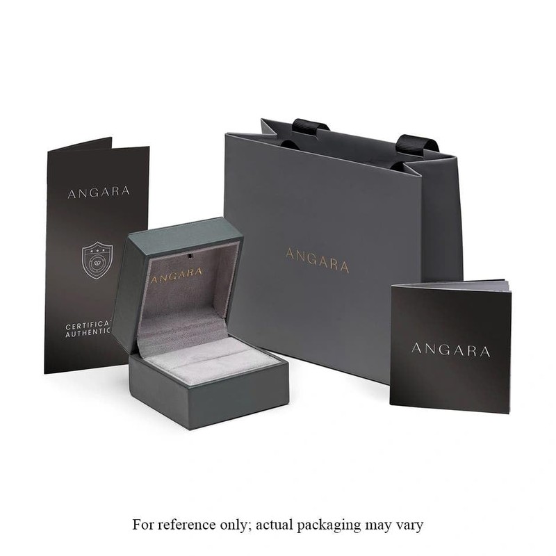 Angara Natural Diamond Ring for Women | Round Diamond Crossover