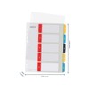 Leitz Cosy Series 12400000 PC Writable Index A4 Format 1-5