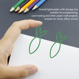 Cute Shaped Office Paper Clips Set, 100 Pieces, Lightweight, Decorative, Beautiful Paper Clip Clip, Portable, with Storage Box for Scrapbooking, Card Making, (Fish)