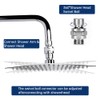 Shower Head Swivel Ball Adapter,Solid Brass Universal Shower Head Connector,Shower
