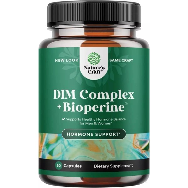 Natures Craft Complejo Dim Con Bioperina Balance Hormonal 60 Capsulas