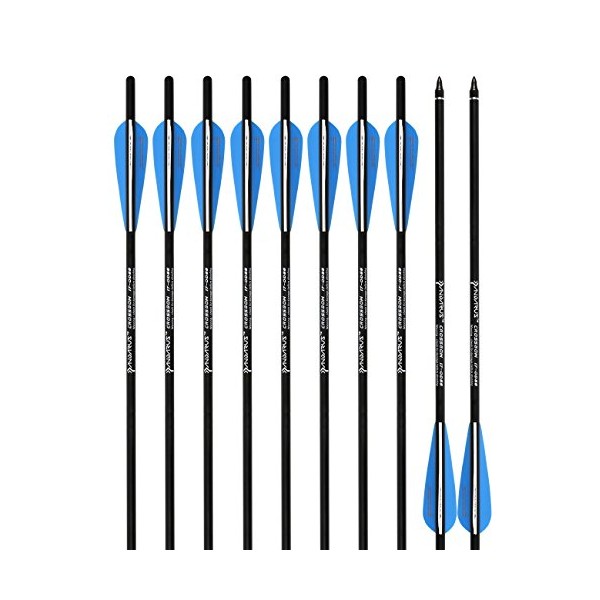 PANDARUS Archery Carbon Crossbow 17/20/22-Inch Arrows Bolt Crossbolt Fletched 4