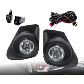 LEVANLIGHT Fog Lights Assembly Compatible With 2011 2012 2013 Toyota Corolla,with H11 12V 55W Halogen Bulbs/Wiring Harness Kit Replaces # 81210-06071 81220-06071
