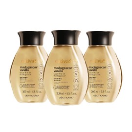 O Boticário Nativa Spa Vanilla Oil Set, 3 x Moisturising Body Oil, Vegan, Body Lotion, 3 x 200 ml