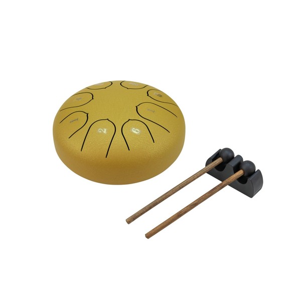 DIMAVERY TD-8 Steel Tongue Drum, gold | Steel Tongue Drum
