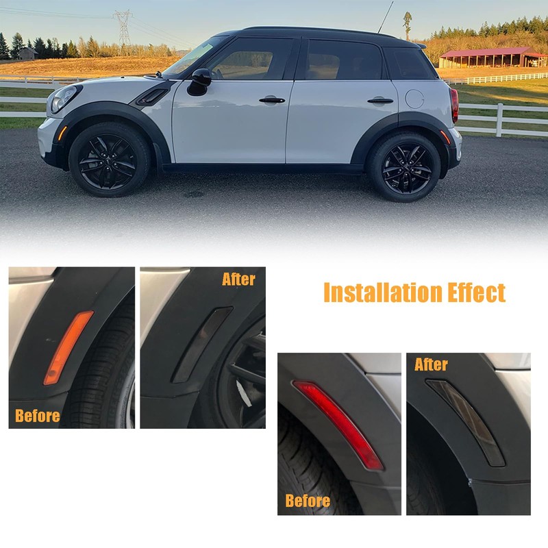Venyeeda LED Side Marker Light Kit with Smoked Lens for