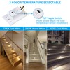 LEONLITE 3CCT LED Step Lights 120V-277V, 150LM 2.5W Dimmable Horizontal