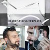 FENQURO 2 Piece Beard Shaper Stencil Beard Shaping Tool Beard