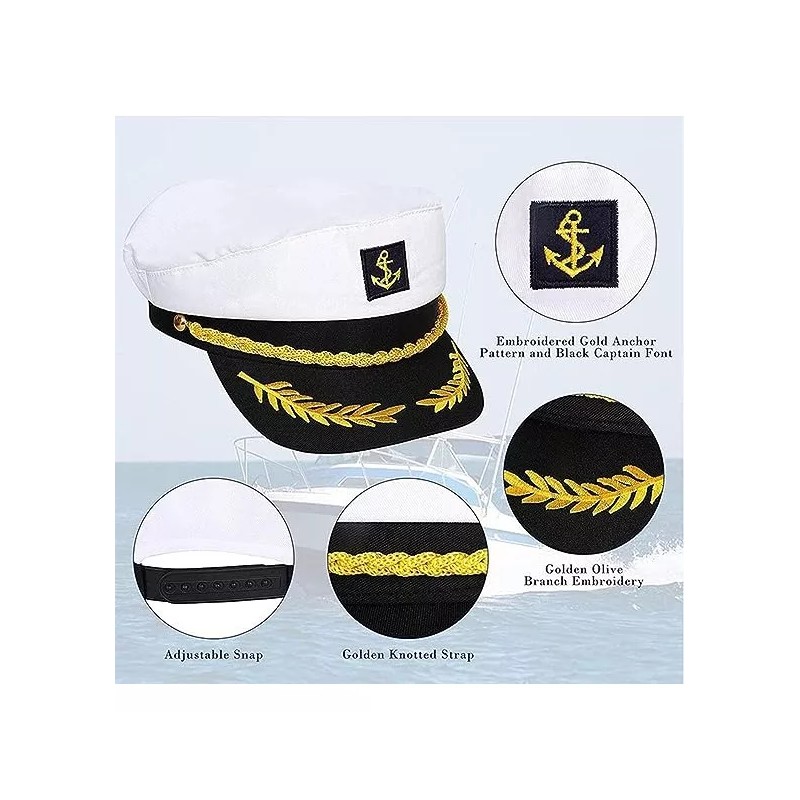 Nemuri Gorra De Marinero Azul Marino Gorra De Capitán Transpirable