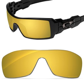 Tintart Performance Replacement Lens Compatible with Oakley Oil Rig Polycarbonate Polarized Etched-Golden Yellow