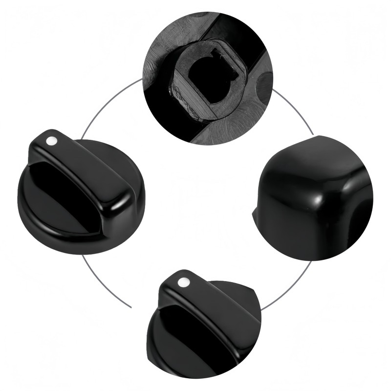 8pcs Gas Stove Knobs, Ai-OUMLEEF Stove Knobs,Hob Knob,Universal Gas Hob