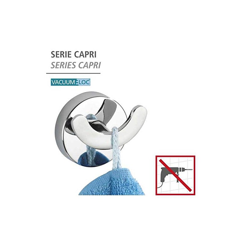 WENKO Vacuum-Loc® Wandhaken Duo Capri