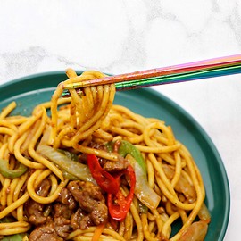 Stainless Steel Chopsticks Reusable Multicolor Lightweight 304 Metal Chopsticks Dishwasher Safe - 5 Pairs (Rainbow)