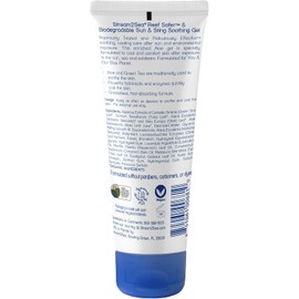 STREAM 2 SEA Stream2Sea Sun & Sting Gel Calmante De Aloe Para Cara Y Cuerpo, Gel De Aloe Vera Orgánico Para Alivio De Quemaduras Solares, Gel De Aloe Vera De Tamaño Viaje Para La Piel, Cui