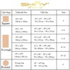 Round Tablecloth Cotton Linen Tablecloth Wrinkle Free Dust-Proof Table Cloth