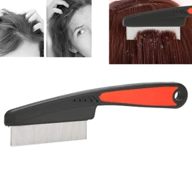Peine para Piojos, Peine para Eliminar Piojos Y Liendres, Peine para Piojos, Peine para Piojos Y Liendres de Acero Inoxidable, Peine de Dientes Finos, Elimina Eficazmente los Piojos Y las Liendres del