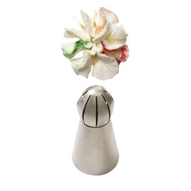 Decora Blistered Frosting Nozzle, Stainless Steel Silver, 12 x 7 x 4 cm