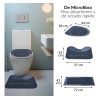 3pz Tapete Baño Ultra Suave Alfombra Antidesliz Absorbente