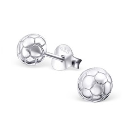 Football Earrings - 925 Sterling Silver