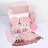 MAANGE 30-Piece Make Up Brush Set with Powder Puff &