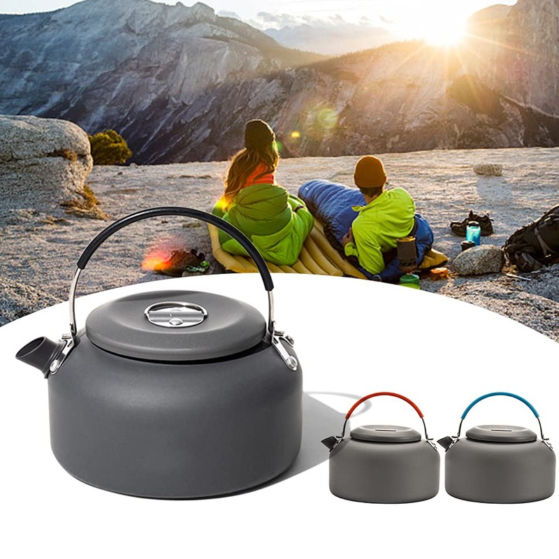 Kettle Outdoor Kettle 0.8L / 1.4L for Camping and Barbecues,