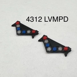 mbc320 2 Pack 1/43 LVMPD Red Blue Federal Signal Vision SLR Lightbar Las Vegas Police