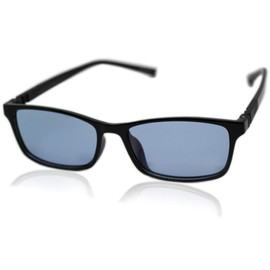 Eight Tokyo TAC-6123 Polarized Sunglasses, Made in Sabae, Light Color, UV Protection, Lens, Lightweight, Frame, Men's, Women's, Unisex, black and light blue