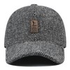 Clakllie Men's Winter Warm Woolen Peaked Baseball Cap Hat with